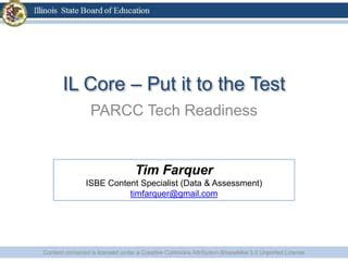 isbe content testing